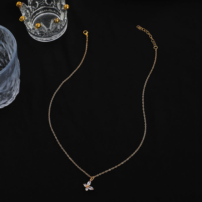 Wholesale butterfly Crystal Necklace JDC-NE-D016 necklaces 晴雯 Wholesale Jewelry JoyasDeChina Joyas De China