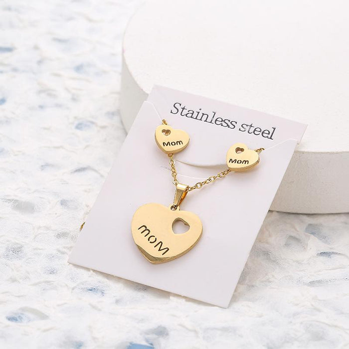 Wholesale Butterfly Unicorn Stainless Steel Stud Earrings Necklace Set JDC-NE-000 necklace JoyasDeChina Wholesale Jewelry JoyasDeChina Joyas De China