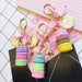 Wholesale Cake Macaron Resin Metal Keychain JDC-KC-FeiRun042 Keychains 飞润 Wholesale Jewelry JoyasDeChina Joyas De China