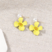 Bulk Jewelry Wholesale candy color alloy small flower Pearl Earrings JDC-ES-sf049 Wholesale factory from China YIWU China