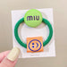 Wholesale candy color Miu bean letter smiling face Hair Scrunchies (F) JDC-HS-GSHX058 Hair Scrunchies 恒曦 3#green Wholesale Jewelry JoyasDeChina Joyas De China