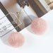 Wholesale Candy Color Rhinestone Hair Ball Earrings JDC-ES-GSMDD021 Earrings 萌豆豆 Wholesale Jewelry JoyasDeChina Joyas De China