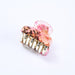 Wholesale candy color small flower diamond shape double tooth hairpin JDC-HC-YingT002 Hair Clips 迎泰 4cm pink Wholesale Jewelry JoyasDeChina Joyas De China
