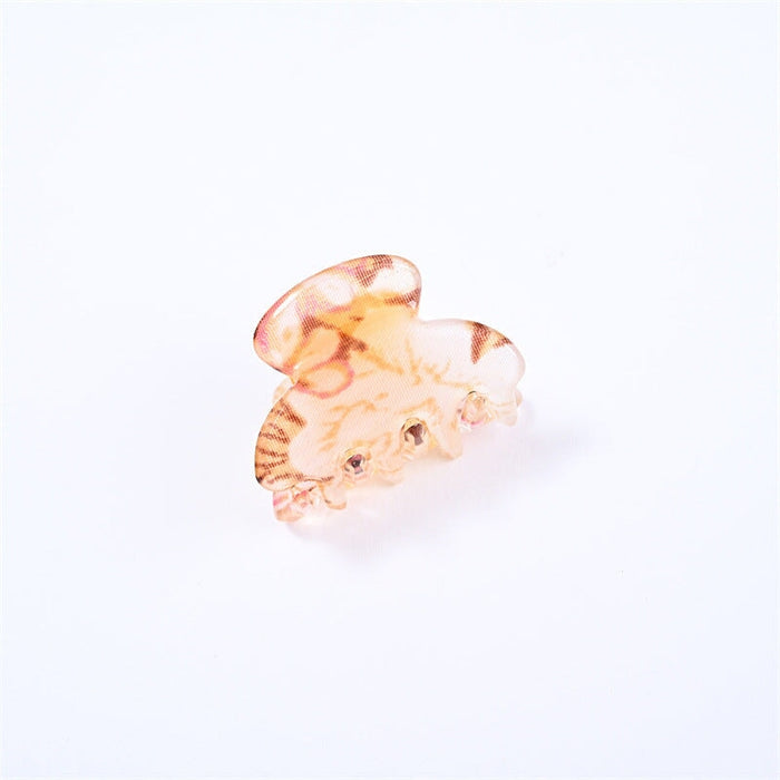 Wholesale candy color small flower diamond shape double tooth hairpin JDC-HC-YingT002 Hair Clips 迎泰 Wholesale Jewelry JoyasDeChina Joyas De China