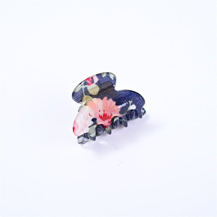 Wholesale candy color small flower diamond shape double tooth hairpin JDC-HC-YingT002 Hair Clips 迎泰 Wholesale Jewelry JoyasDeChina Joyas De China