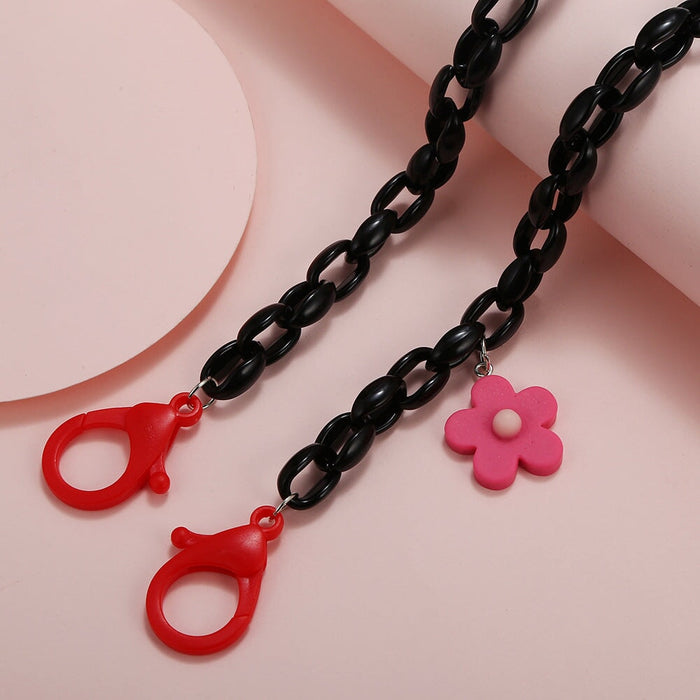 Wholesale Candy Contrast Acrylic Mask Chain JDC-MC-ZhanY020 Maskchain 展言 Wholesale Jewelry JoyasDeChina Joyas De China