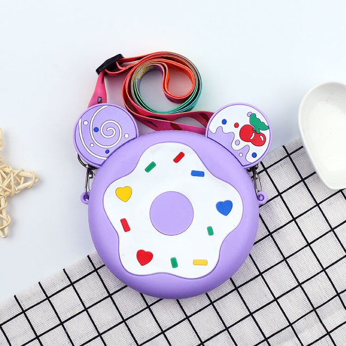 Wholesale candy donut silicone children's cross-body bag MOQ≥5 JDC-SD-Ruox009 Shoulder Bags 超级 Wholesale Jewelry JoyasDeChina Joyas De China