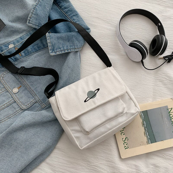 Wholesale canvas cross-body large capacity shoulder bag JDC-SD-MJ004 Shoulder bag 麦嘉 8 Wholesale Jewelry JoyasDeChina Joyas De China