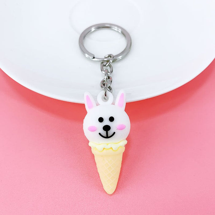 Wholesale cartoon animal ice cream alloy keychain MOQ≥ 10 JDC-KC-yongz008 Keychains 永泽 3 Wholesale Jewelry JoyasDeChina Joyas De China