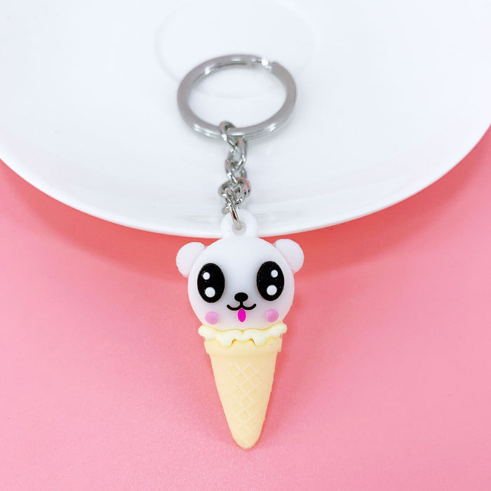 Wholesale cartoon animal ice cream alloy keychain MOQ≥ 10 JDC-KC-yongz008 Keychains 永泽 Wholesale Jewelry JoyasDeChina Joyas De China