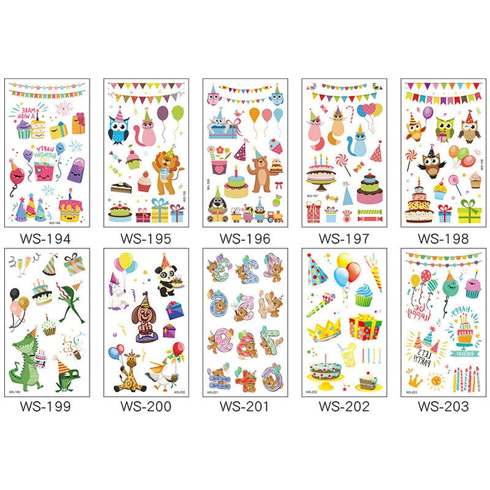 Wholesale Cartoon Birthday Party Waterproof Tattoo Stickers JDC-TS-XLM002 Sticker 星里美 Wholesale Jewelry JoyasDeChina Joyas De China