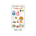 Wholesale Cartoon Birthday Party Waterproof Tattoo Stickers JDC-TS-XLM002 Sticker 星里美 WS-195 105x60mm Wholesale Jewelry JoyasDeChina Joyas De China