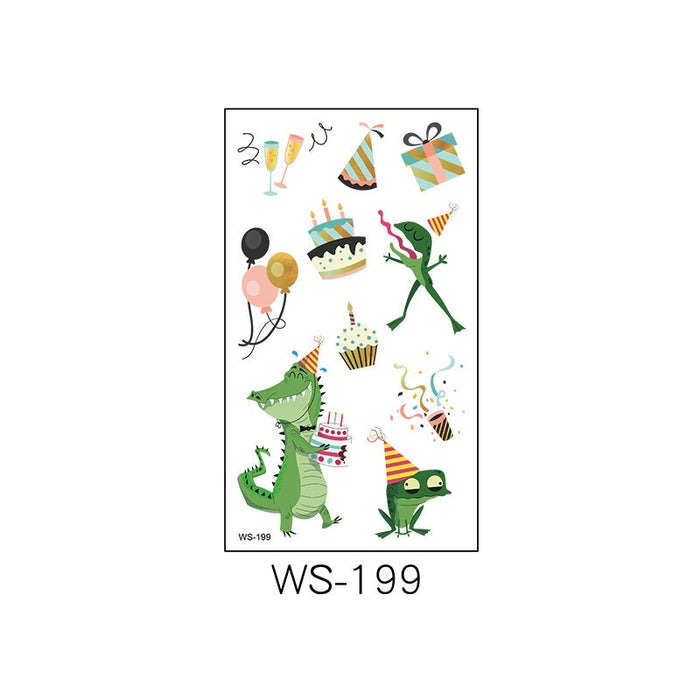 Wholesale Cartoon Birthday Party Waterproof Tattoo Stickers JDC-TS-XLM002 Sticker 星里美 WS-199 105x60mm Wholesale Jewelry JoyasDeChina Joyas De China