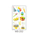 Wholesale Cartoon Birthday Party Waterproof Tattoo Stickers JDC-TS-XLM002 Sticker 星里美 WS-202 105x60mm Wholesale Jewelry JoyasDeChina Joyas De China