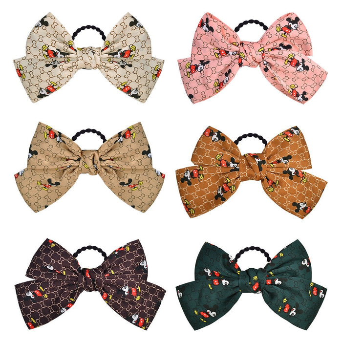 Wholesale cartoon bow back hair scrunchies (F) MOQ≥2 JDC-HS-YL061 Hair Scrunchies 雅伦 Wholesale Jewelry JoyasDeChina Joyas De China