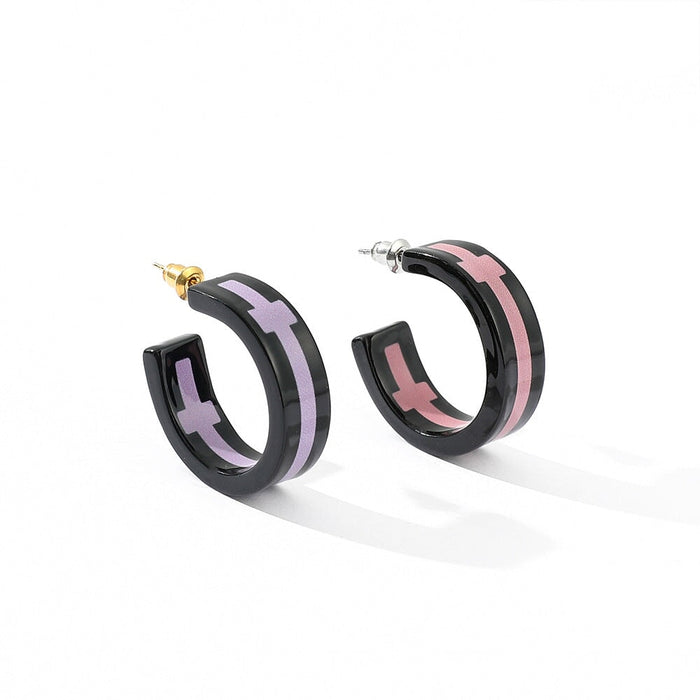 Wholesale cartoon character cos acrylic Earrings JDC-ES-ZhuoX002 Earrings 卓星 Wholesale Jewelry JoyasDeChina Joyas De China