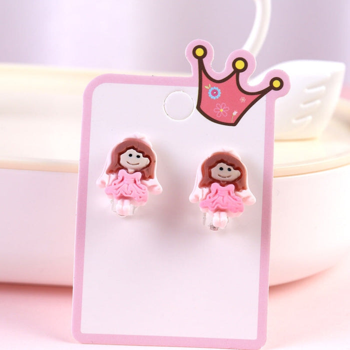 Wholesale Cartoon Earless Children's Ear Clips JDC-ES-Duor001 Earrings 朵蕊 4 Wholesale Jewelry JoyasDeChina Joyas De China