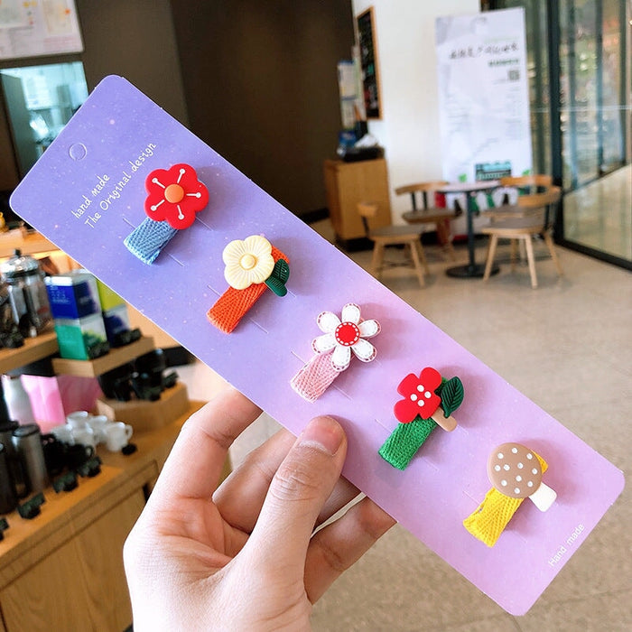 Wholesale Cartoon Flower Kids HairPin JDC-HC-Shij002 Hair Clips 世景 9 Wholesale Jewelry JoyasDeChina Joyas De China