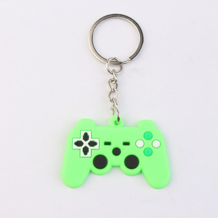 Wholesale cartoon gamepad keychain JDC-KC-Kaop005 Keychains 靠谱 Fluorescent green Wholesale Jewelry JoyasDeChina Joyas De China