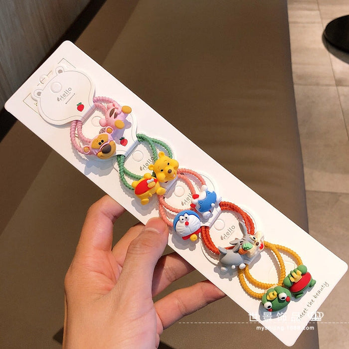 Wholesale Cartoon Kids Resin Acrylic Elastic Hair Scrunchies MOQ≥5 JDC-HS-Shij003 Hair Scrunchies 世景 MOQ5 weini set Wholesale Jewelry JoyasDeChina Joyas De China