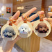 Wholesale Cartoon Leather Teddy Hardware Keychain JDC-KC-BaiM002 Keychains 百茂 Wholesale Jewelry JoyasDeChina Joyas De China