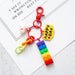 Wholesale Cartoon Love Flowers Plastic Rainbow Building Blocks Keychain JDC-KC-QiaM001 Keychains 恰美 3 Wholesale Jewelry JoyasDeChina Joyas De China
