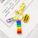 Wholesale Cartoon Love Flowers Plastic Rainbow Building Blocks Keychain JDC-KC-QiaM001 Keychains 恰美 Wholesale Jewelry JoyasDeChina Joyas De China