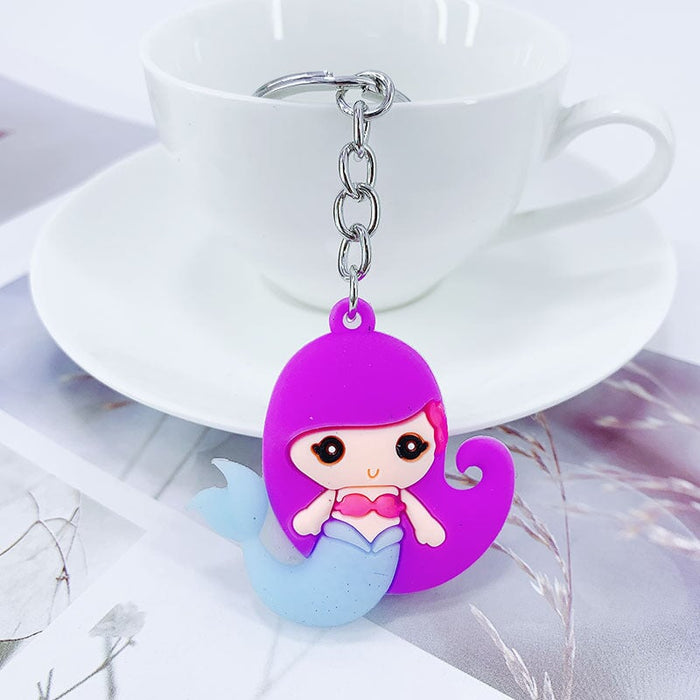 Wholesale cartoon mermaid alloy keychain MOQ≥ 10 JDC-KC-yongz007 Keychains 永泽 Wholesale Jewelry JoyasDeChina Joyas De China