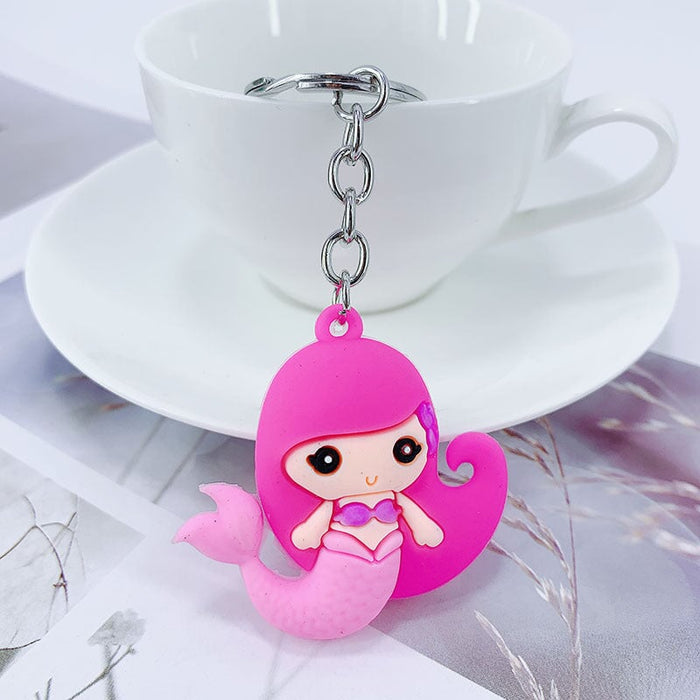 Wholesale cartoon mermaid alloy keychain MOQ≥ 10 JDC-KC-yongz007 Keychains 永泽 Wholesale Jewelry JoyasDeChina Joyas De China