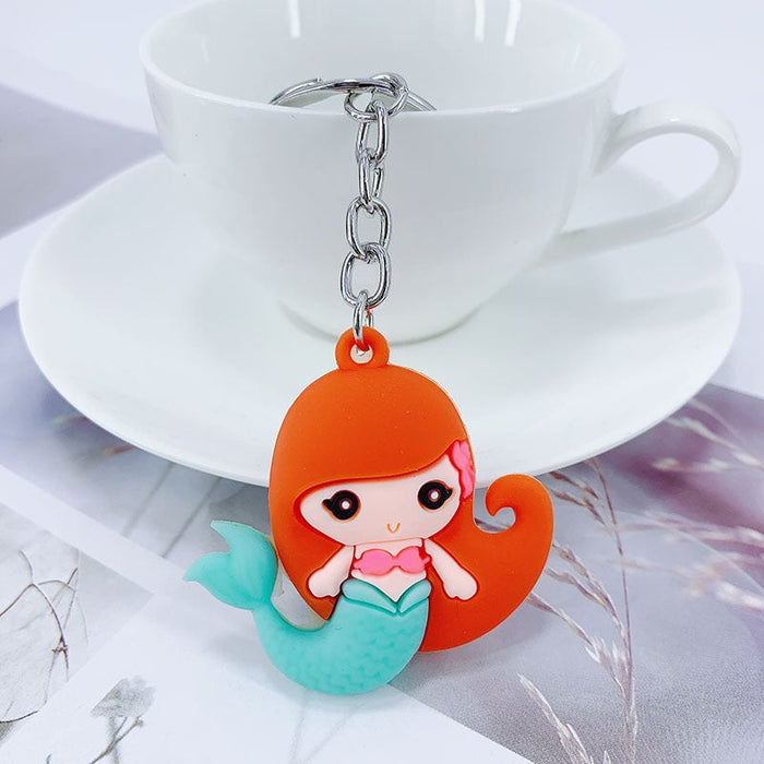 Wholesale cartoon mermaid alloy keychain MOQ≥ 10 JDC-KC-yongz007 Keychains 永泽 Wholesale Jewelry JoyasDeChina Joyas De China