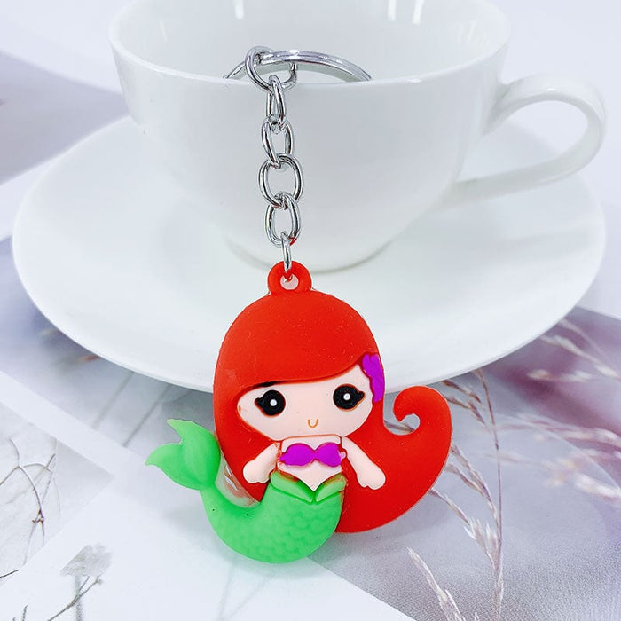 Wholesale cartoon mermaid alloy keychain MOQ≥ 10 JDC-KC-yongz007 Keychains 永泽 Wholesale Jewelry JoyasDeChina Joyas De China