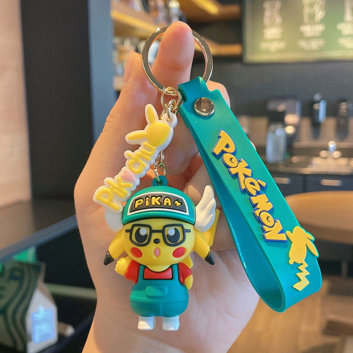 Wholesale Cartoon PVC Metal Keychain (F) JDC-KC-JG156 Keychains 金葛 green OPP bag Wholesale Jewelry JoyasDeChina Joyas De China