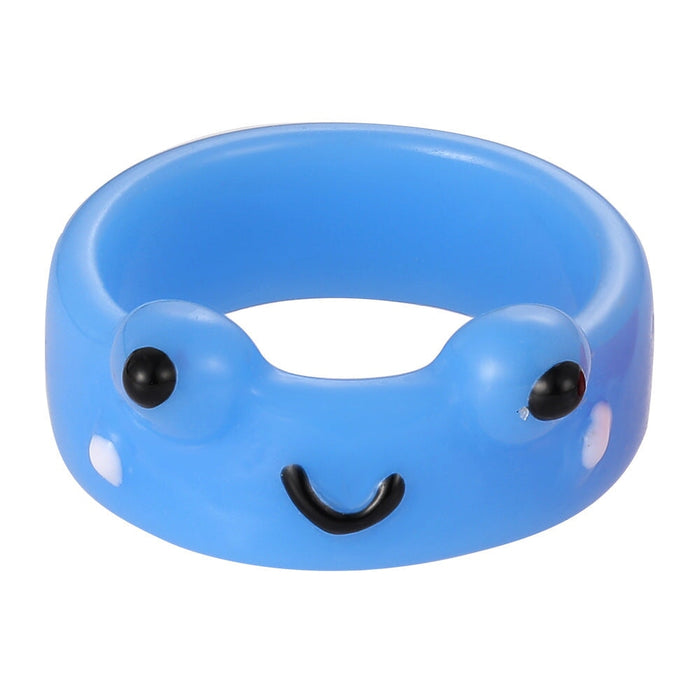 Wholesale cartoon resin frog ring JDC-RS-F084 Rings 韩之尚 5443303 Wholesale Jewelry JoyasDeChina Joyas De China