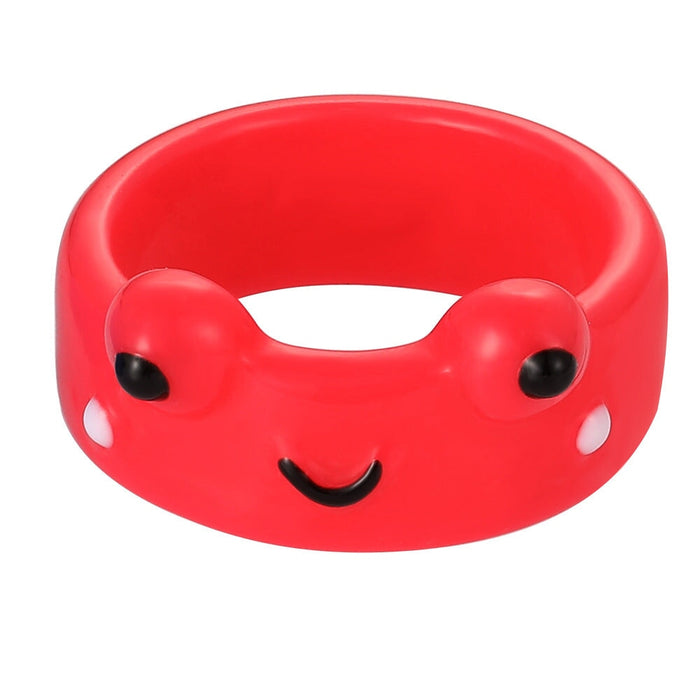Wholesale cartoon resin frog ring JDC-RS-F084 Rings 韩之尚 Wholesale Jewelry JoyasDeChina Joyas De China
