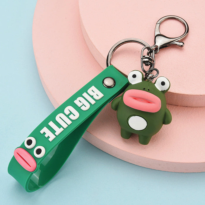 Wholesale Cartoon Resin Metal Big Mouth Doll Keychain JDC-KC-WS150 Keychains 围颂 green OPP bag Wholesale Jewelry JoyasDeChina Joyas De China