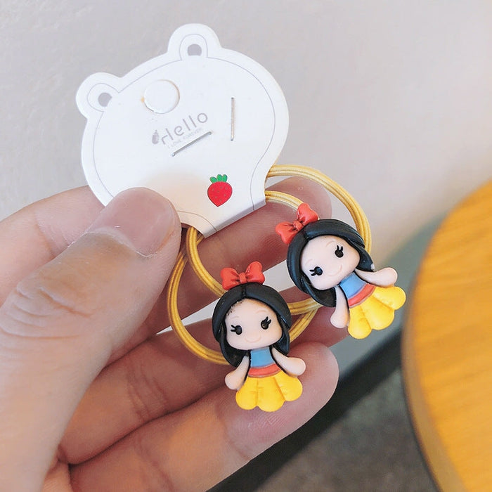 Wholesale cartoon rubber band children hair scrunchies MOQ≥5 JDC-HS-Shij009 Hair Scrunchies 世景 Wholesale Jewelry JoyasDeChina Joyas De China