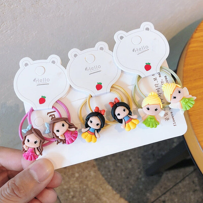 Wholesale cartoon rubber band children hair scrunchies MOQ≥5 JDC-HS-Shij009 Hair Scrunchies 世景 Wholesale Jewelry JoyasDeChina Joyas De China