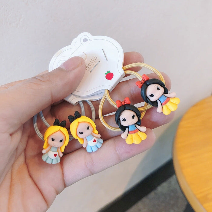 Wholesale cartoon rubber band children hair scrunchies MOQ≥5 JDC-HS-Shij009 Hair Scrunchies 世景 Wholesale Jewelry JoyasDeChina Joyas De China