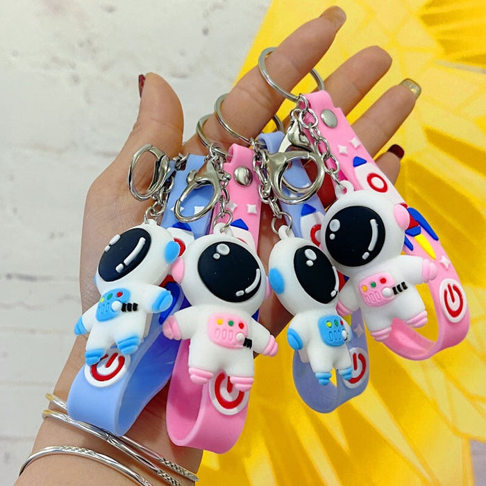 Wholesale Cartoon Silicone Astronaut Keychain (M) JDC-KC-Yonuo007 Keychains 柚诺 Wholesale Jewelry JoyasDeChina Joyas De China