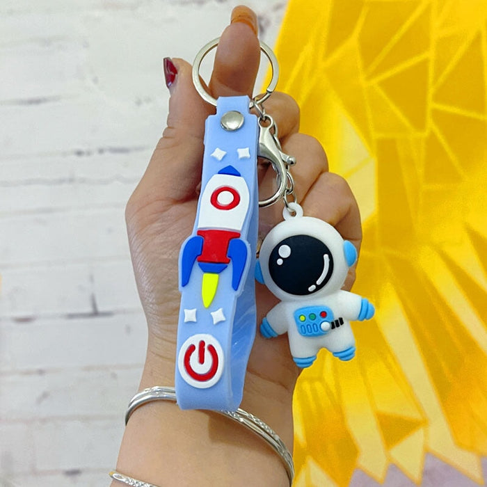 Wholesale Cartoon Silicone Astronaut Keychain (M) JDC-KC-Yonuo007 Keychains 柚诺 Wholesale Jewelry JoyasDeChina Joyas De China