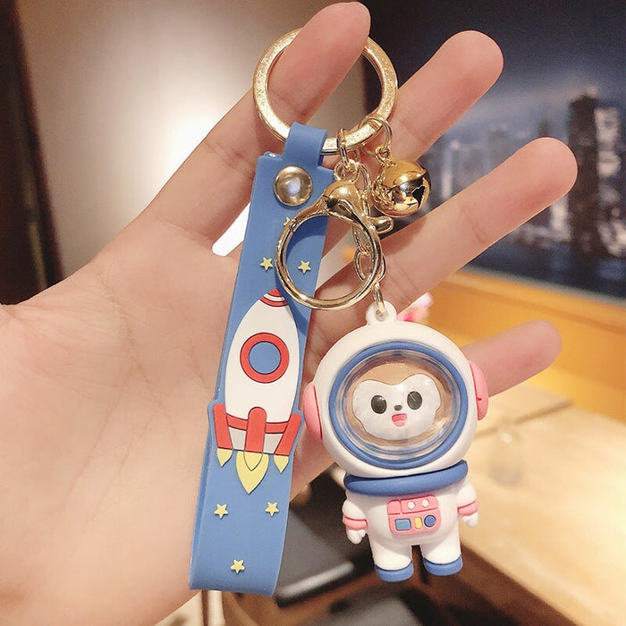 Wholesale Cartoon Silicone Keychain JDC-KC-FeiRun043 Keychains 飞润 Owl-Blue Wholesale Jewelry JoyasDeChina Joyas De China
