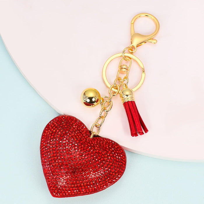 Wholesale cashmere solid color key chain MOQ ≥ 10 JDC-KC-YZ001 Keychains 永泽 02 minimum 10 pieces for wholesale Wholesale Jewelry JoyasDeChina Joyas De China
