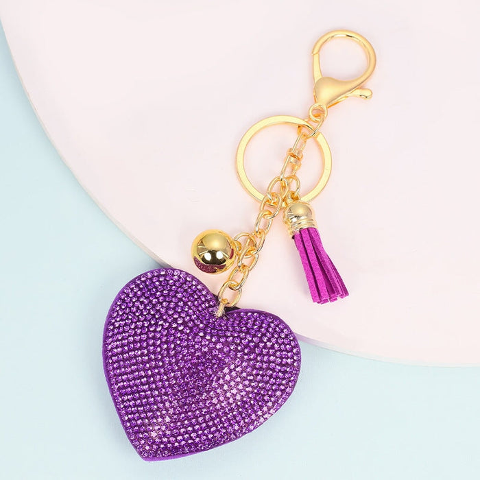Wholesale cashmere solid color key chain MOQ ≥ 10 JDC-KC-YZ001 Keychains 永泽 08 minimum 10 pieces for wholesale Wholesale Jewelry JoyasDeChina Joyas De China