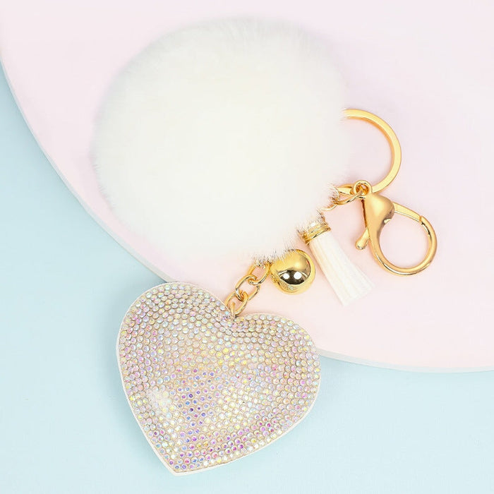 Wholesale cashmere solid color key chain MOQ ≥ 10 JDC-KC-YZ001 Keychains 永泽 13 minimum 10 pieces for wholesale Wholesale Jewelry JoyasDeChina Joyas De China