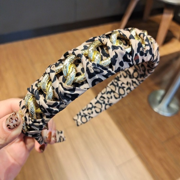 Bulk Jewelry Wholesale chain leopard hair band-JDC-HD-O025 Wholesale factory from China YIWU China