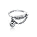 Wholesale chain smiley face opening adjustable metal ring MOQ≥10 JDC-RS-NS015 Rings 尼森 1 MOQ10 Wholesale Jewelry JoyasDeChina Joyas De China
