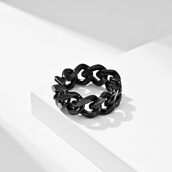 Wholesale chain stainless steel gold ring JDC-RS-QianF011 Rings 千风 Wholesale Jewelry JoyasDeChina Joyas De China