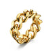 Wholesale chain stainless steel gold ring JDC-RS-QianF011 Rings 千风 Gold 5 Wholesale Jewelry JoyasDeChina Joyas De China