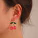 Wholesale Cherry Glass Alloy Earrings JDC-ES-D200 Earrings 晴雯 Wholesale Jewelry JoyasDeChina Joyas De China