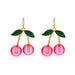 Wholesale Cherry Glass Alloy Earrings JDC-ES-D200 Earrings 晴雯 Wholesale Jewelry JoyasDeChina Joyas De China
